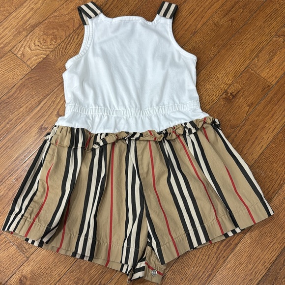 Burberry Kids Striped Shorts - Beige - Picture 4 of 4